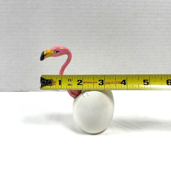 Mexico Pink Flamingo Chick Bird Hatching Egg Bustamante Style Collectible VTG - Picture 7 of 7